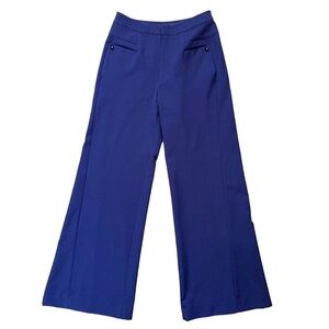 Misha Nonoo High Rise Wide Leg Trouser Pants Blue size 6